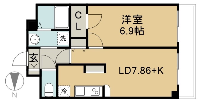 Ｎａｓｉｃ仙台東口の間取り