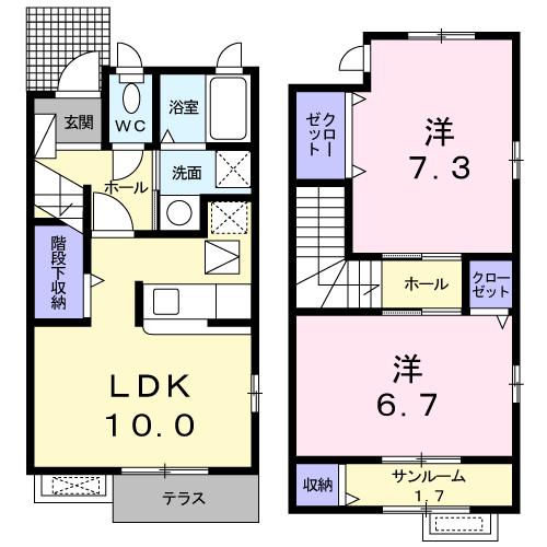 【サニーレジデンスの間取り】