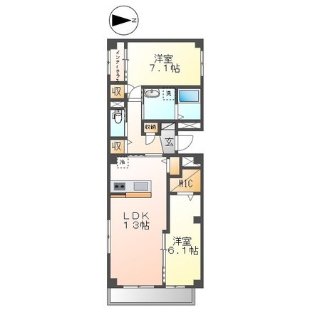 仮称）三郷市谷中マンション新築工事の間取り