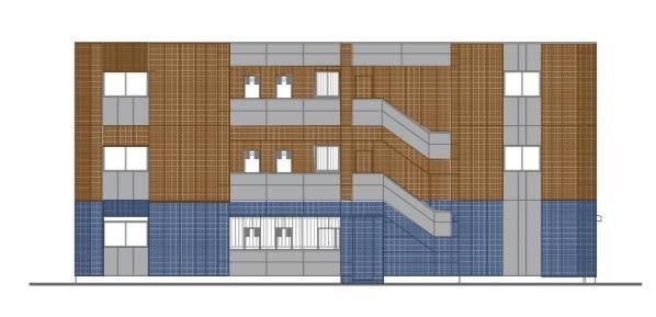 仮称）三郷市谷中マンション新築工事の建物外観