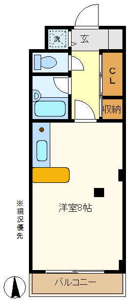 マンション戸田の間取り