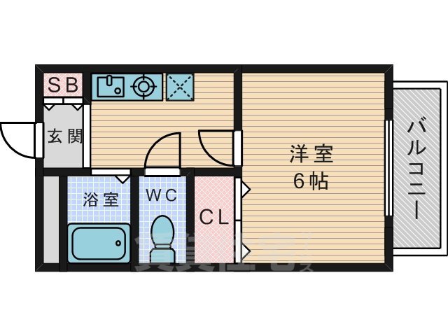 【枚方市長尾元町のマンションの間取り】