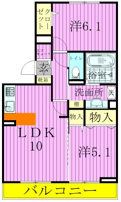 プレミールAの間取り