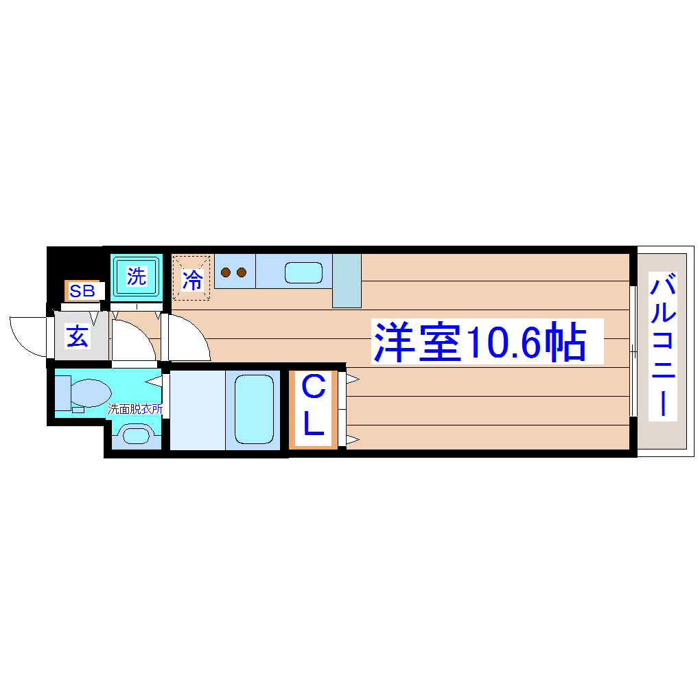 レジディア仙台本町の間取り