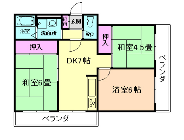 プチエール小野原の間取り