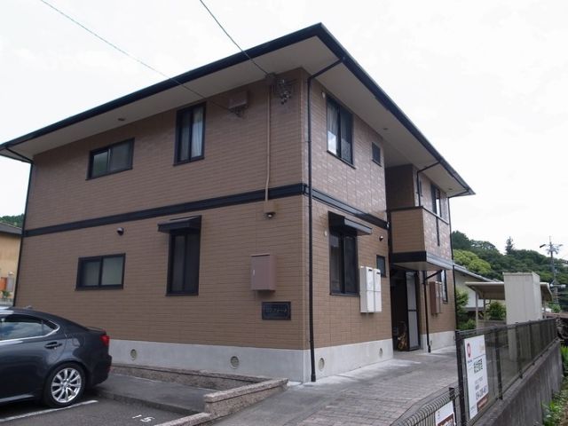 【静岡市駿河区谷田のアパートの建物外観】