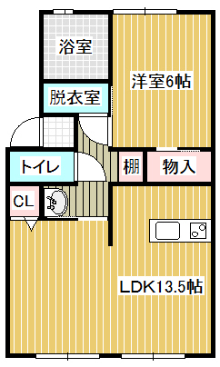 アイボリーハイツＢ棟の間取り