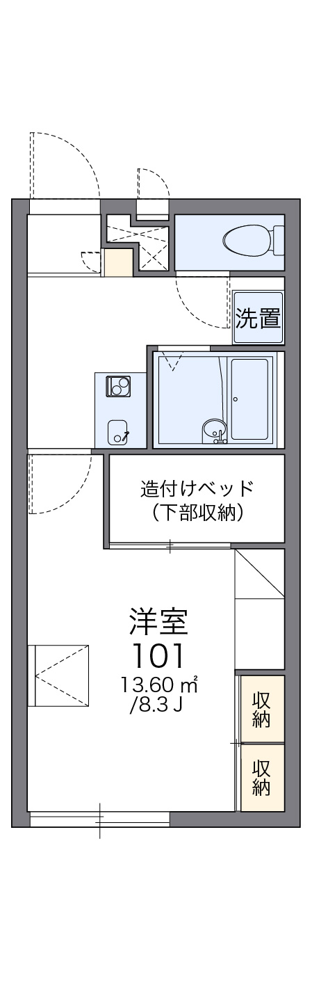 レオパレスロータスの間取り