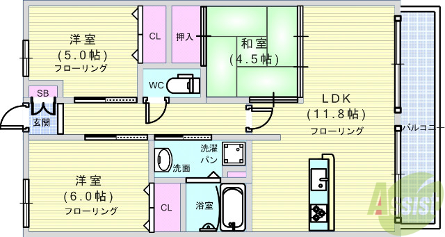 CITY SPIRE日本橋の間取り