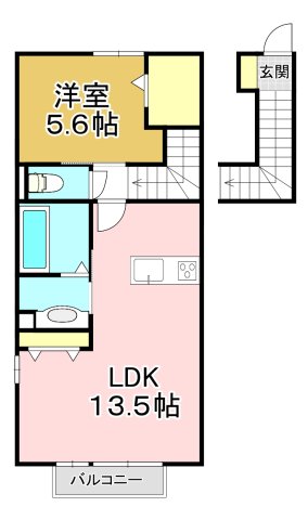 プランタン星ヶ丘Vの間取り