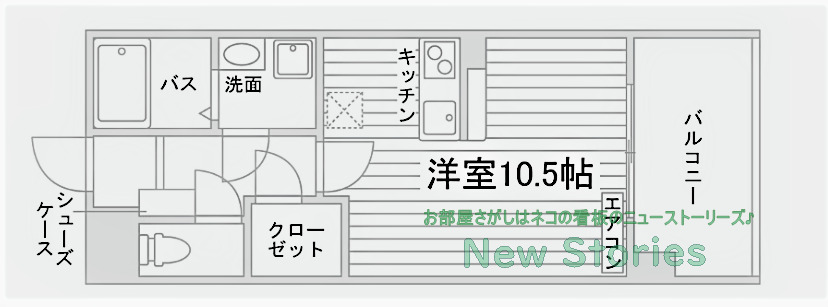 徳島市北常三島町のマンションの間取り