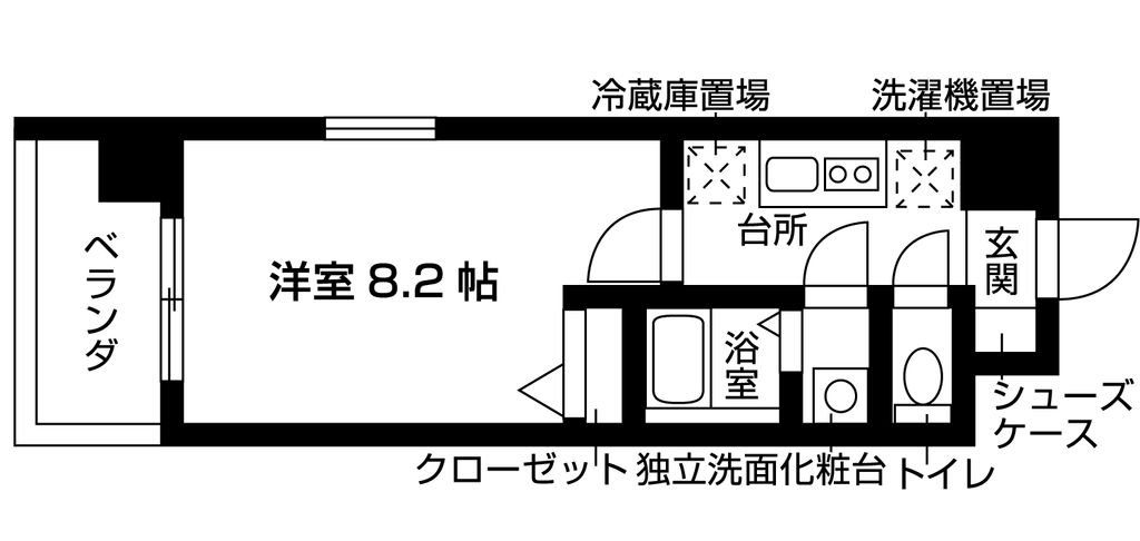 フェリスガーデン御陵の間取り