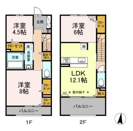 シルフィッドMの間取り