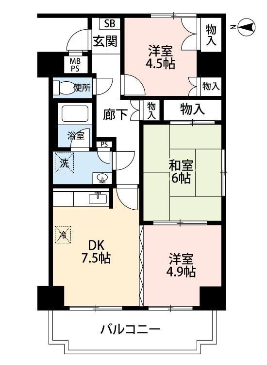 トリム平岸の間取り