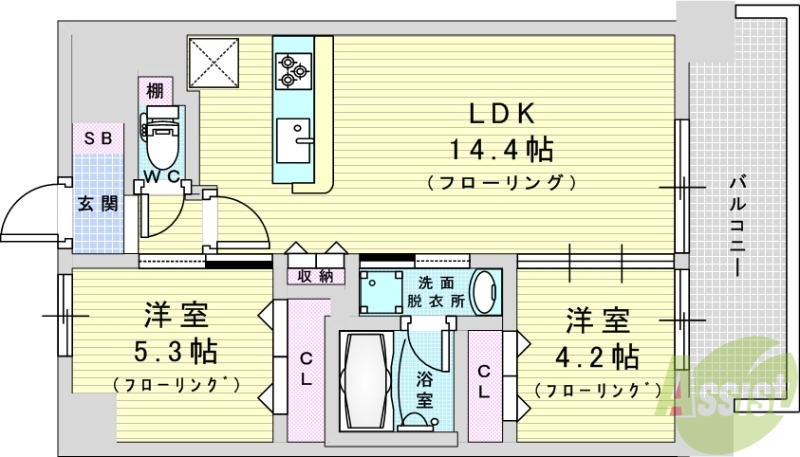 アイリトルノの間取り