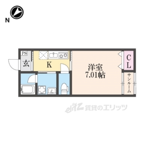 蒲生郡日野町大字大窪のアパートの間取り