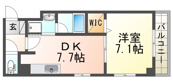SMK福住の間取り写真