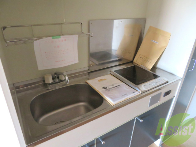 キッチン　ＩＨクッキングヒーター付きなのですぐお料理ができますよ。