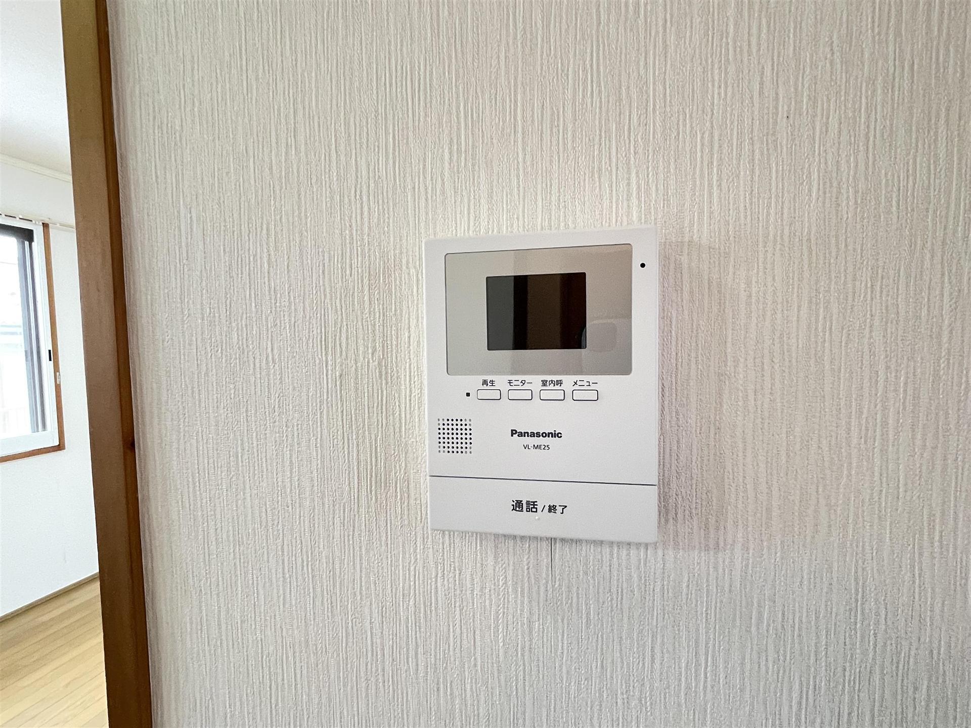 セキュリティ　急な来客にも安心なTV付きモニターホン！