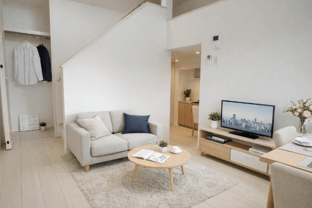 居室・リビング　家具はＡＩ生成しています。