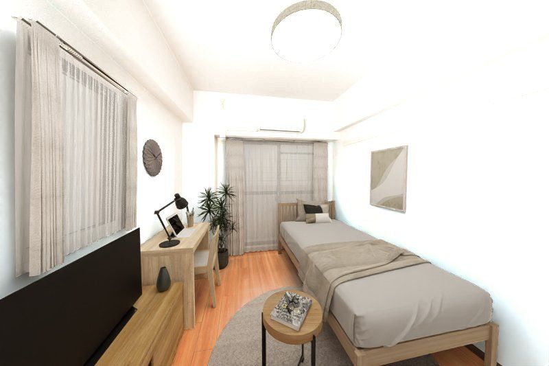 居室・リビング　バーチャルモデルルームのため家具・家電などはついておりませ…