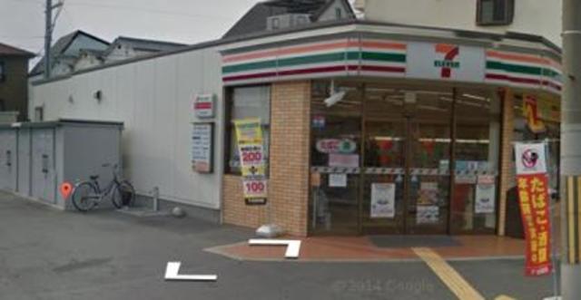 コンビニ　セブンイレブン大阪瓜破3丁目店（コンビニ）まで435m
