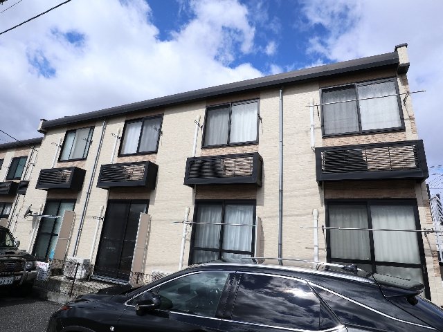 建物外観　単身様へ素敵な家具家電つき1ＫＩＨキッチン2口♪洋室8.6帖