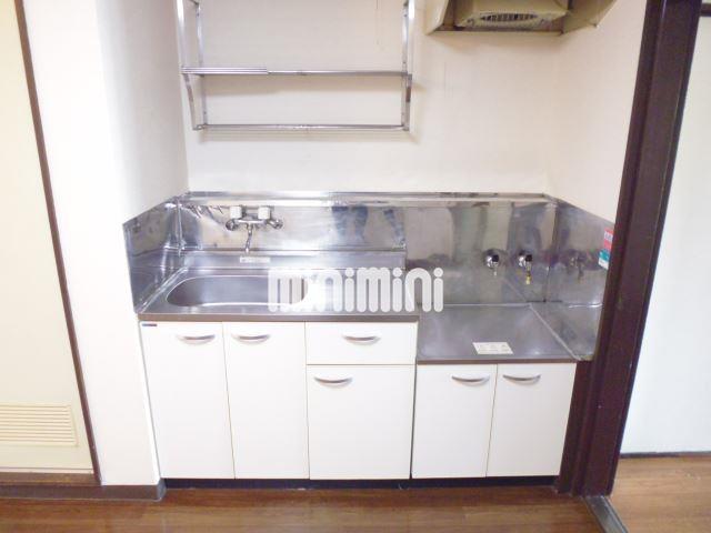 キッチン　２口ガスコンロ設置可能