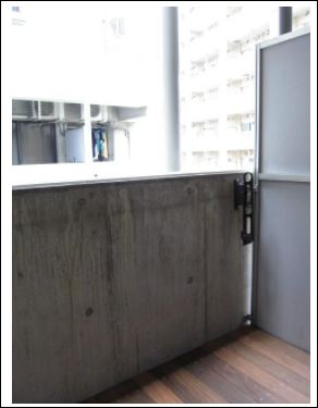 バルコニー　開放的で明るい空間を演出してくれるバルコニーです