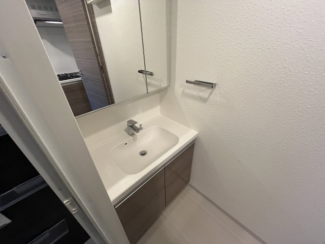 洗面設備　使いやすい洗面所です