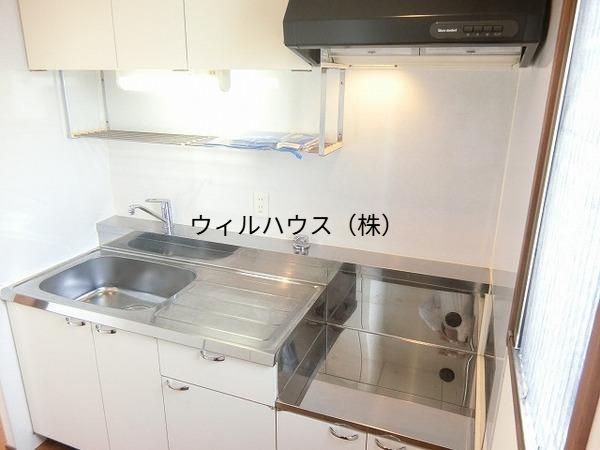 キッチン　ガスコンロ設置可！