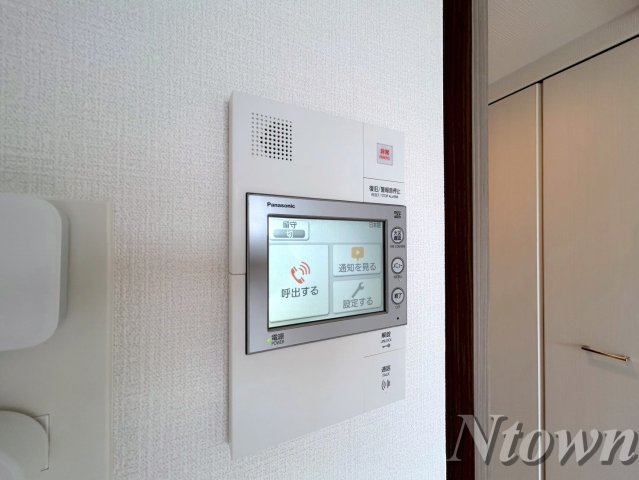 セキュリティ　モニター付きインターフォンです