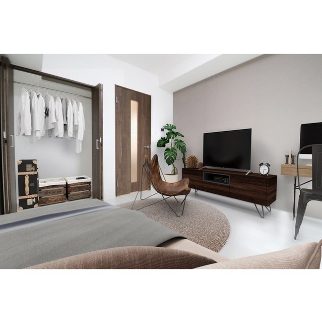 居室・リビング　家具・調度品等はＣＧ加工です。実際の賃貸住戸には含まれません