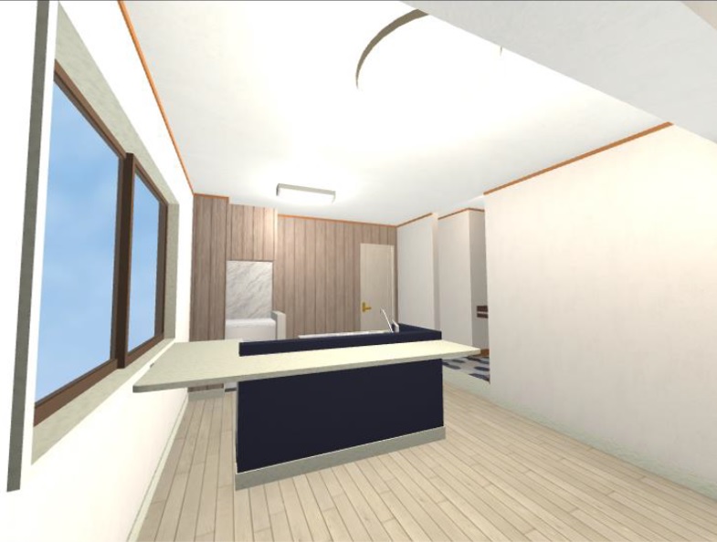 キッチン　※改装中につきイメージパースとなります。