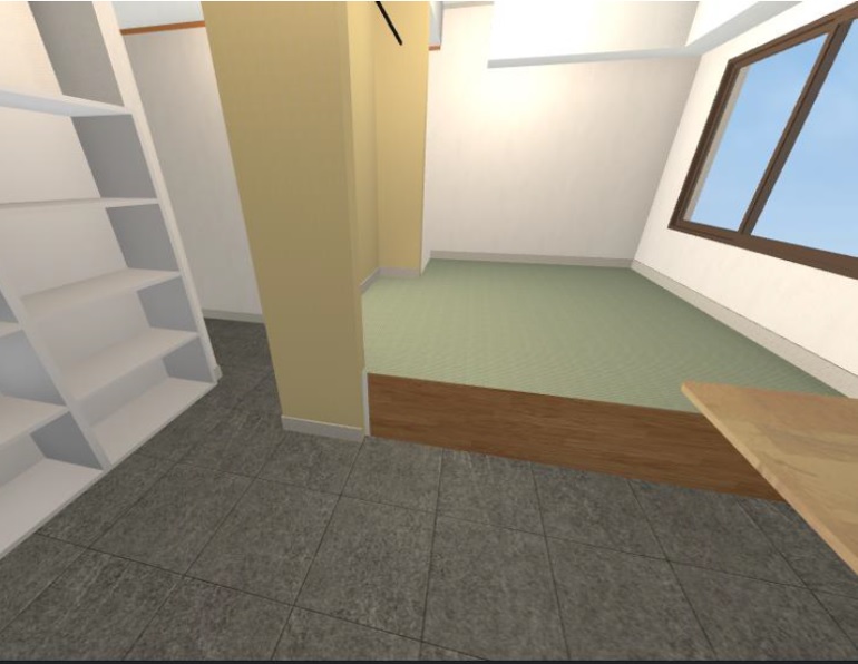 玄関　※改装中につきイメージパースとなります。