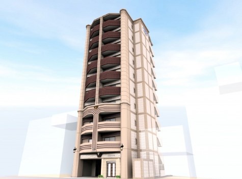 建物外観　建築時パース