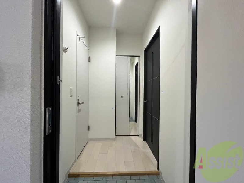 玄関　使いやすく明るい印象の玄関になっておりました！