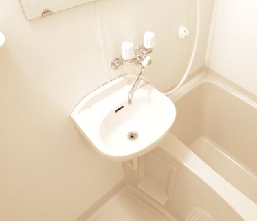 洗面設備　洗面台付き
