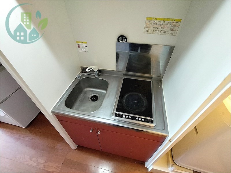 キッチン　レオパレス六甲ガーデンズ（家具・家電付、仲介手数料不要）