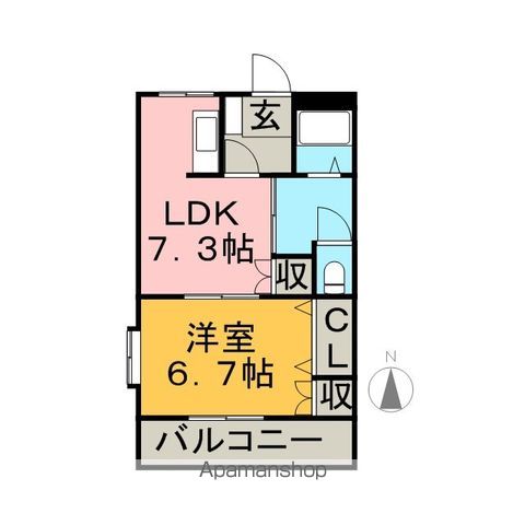 ＪＲ鹿児島本線 都府楼南駅 徒歩23分 2階建 築26年の間取り写真