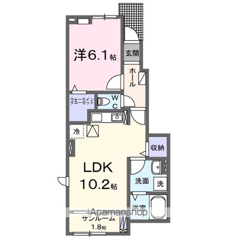 ＪＲ内房線 木更津駅 バス乗車時間：20分 最寄りバス停で下車 徒歩7分 2階建 築2年の間取り写真