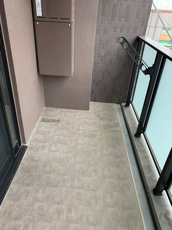 バルコニー　奥行きのあるバルコニー。