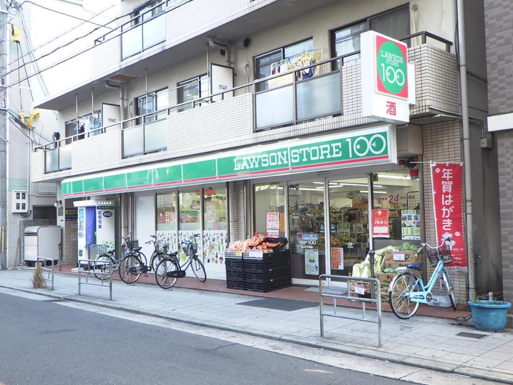 コンビニ　ローソンストア100 東淀川小松店（コンビニ）まで150m