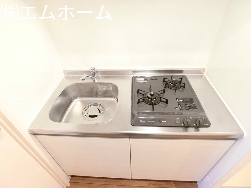 キッチン　２口ガスコンロ　システムキッチン