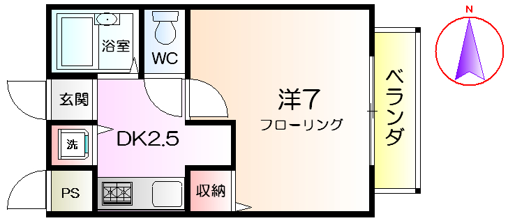 フジパレス南田出井の間取り写真