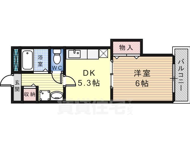 ＪＲ阪和線 堺市駅 徒歩10分 2階建 築23年の間取り写真