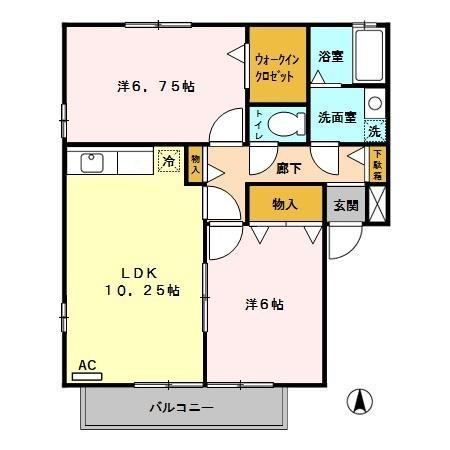 グランメール Aの間取り写真
