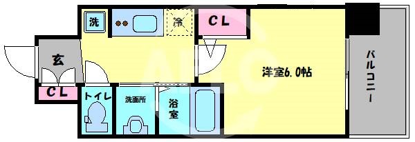エステムコート大阪WESTIIの間取り写真
