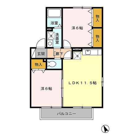ロイヤルパーク 弐番館の間取り写真