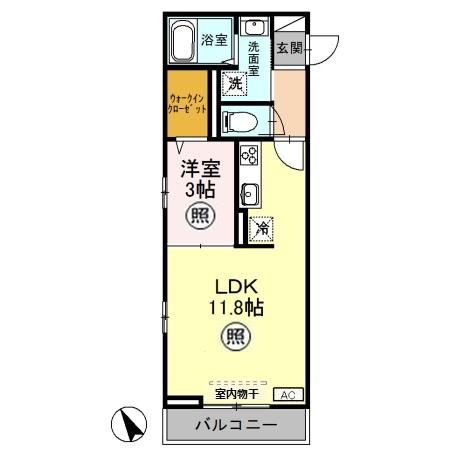 La-Vespaかごはらの間取り写真